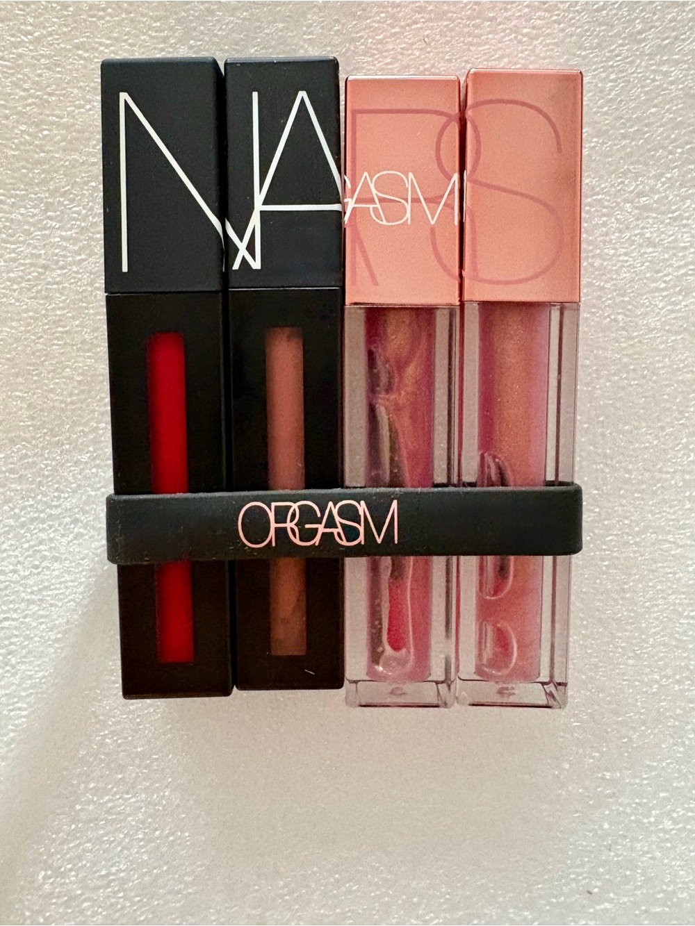 NARS PowerMatte Lip Pigment + Orgasm Oil Infused Lip Tint Bundle 4pcs